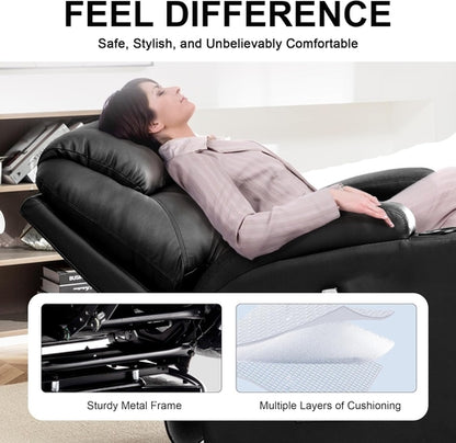 Massage Heat Swivel Recliner Chair For Living Room