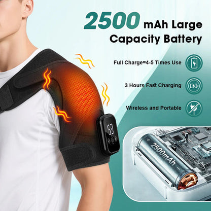 Electric Heated Vibration Shoulder Massage Pad Heating Massager for