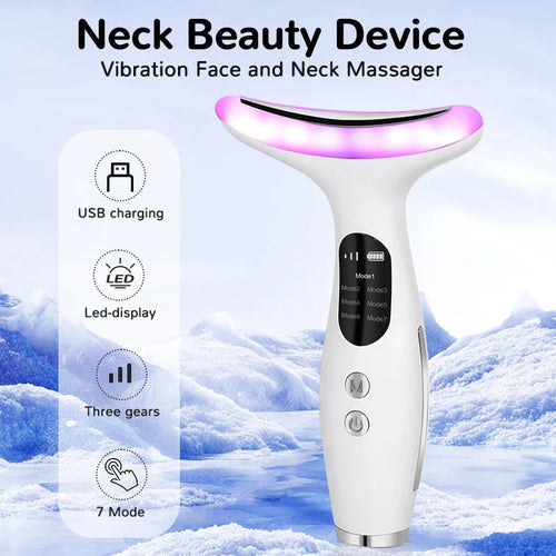 7Color Neck Face Massager Facial Massager Tool for Skin Care at