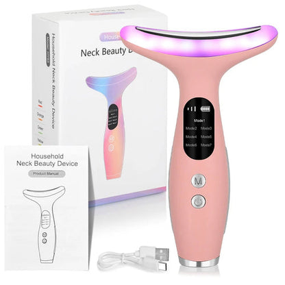 7Color Neck Face Massager Facial Massager Tool for Skin Care at