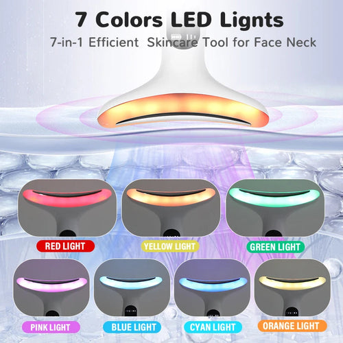 7Color Neck Face Massager Facial Massager Tool for Skin Care at