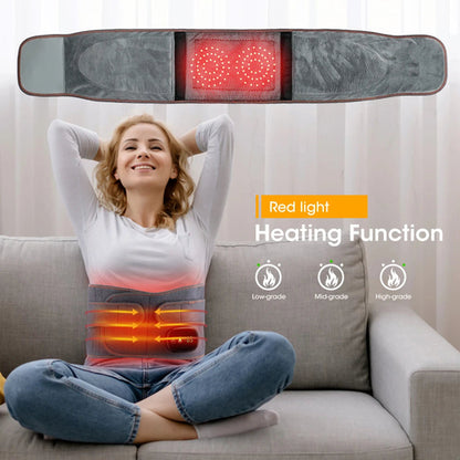 Heat Therapy Lumbar Brace Support Massager Waist Massager Back Belt