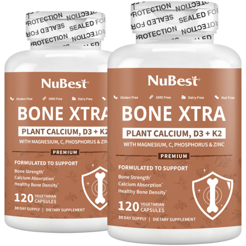 Bone Xtra Bone Support for Adults & Teens, 120 Vegan Capsules