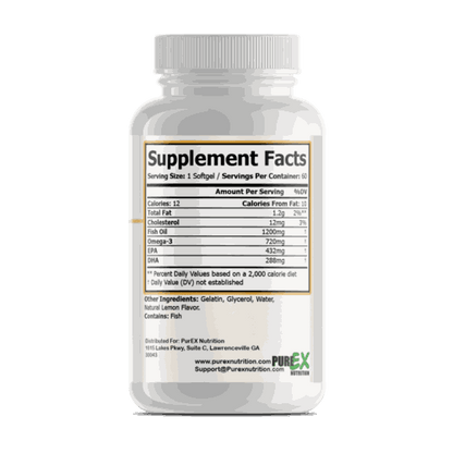 Capsules de Pure Omega-3 avec omega 3 bio disponible pour santé optimale