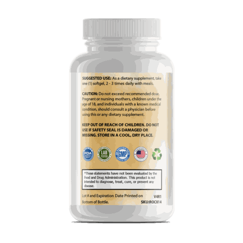 Flacon de capsules Pure Omega-3 bio disponibles pour santé cardiaque et cognitive optimale