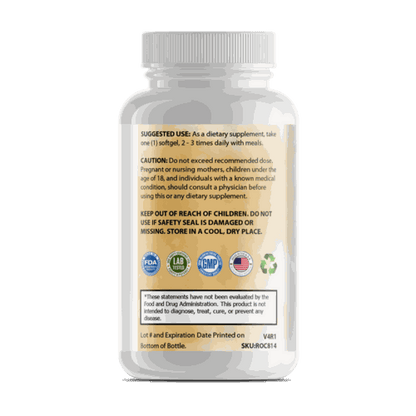 Flacon de capsules Pure Omega-3 bio disponibles pour santé cardiaque et cognitive optimale