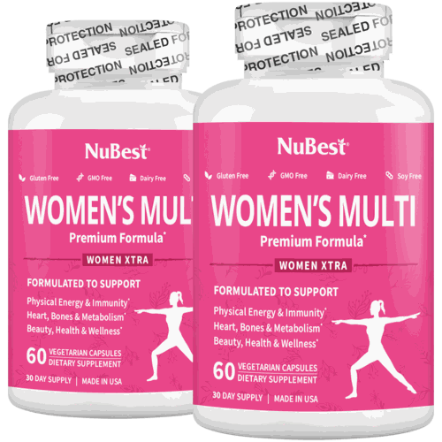 Complément multivitaminé vegan pour vitalité immunité et beauté des femmes