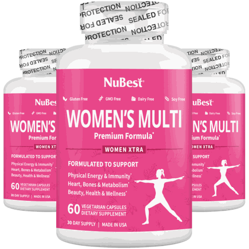 Complément multivitaminé vegan pour vitalité immunité et beauté des femmes