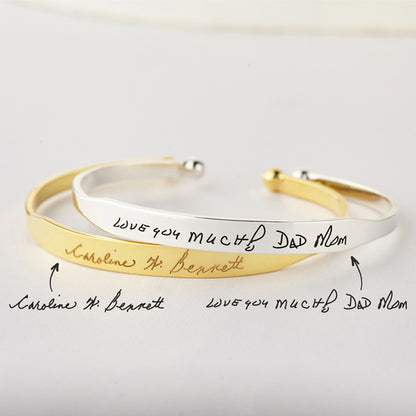Handwritten Cuff Bracelet