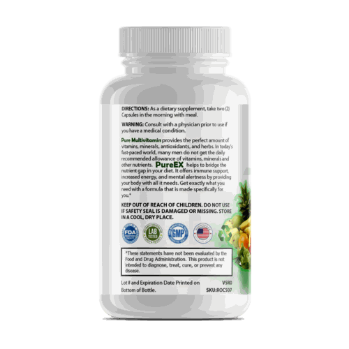 Pure Multivitamines pour hommes soutien santé complet et énergie