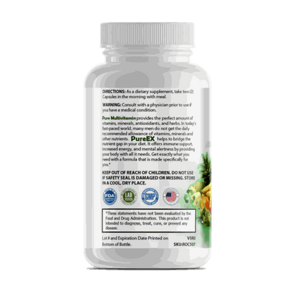 Pure Multivitamines pour hommes soutien santé complet et énergie