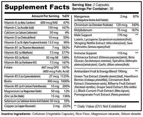 Complément multivitamines pour hommes Pure Multivitamins Men