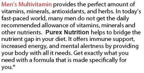Complément alimentaire Pure Multivitamins pour hommes soutien santé complet