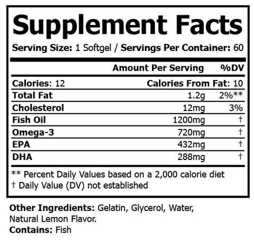 Capsules de Pure Omega-3 avec omega 3 bio disponible pour santé optimale