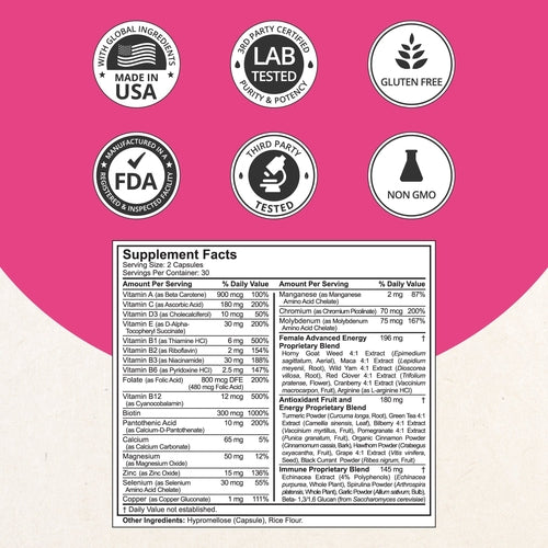 Women's Multi for Vitality, Immunity & Beauty, 60 Vegan Capsules